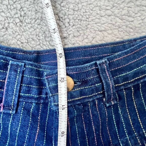 VTG L'ECHARDE Splinter's Inc. Pinstripe High Waist Pleated Denim Pants Size 5 - Picture 16 of 16